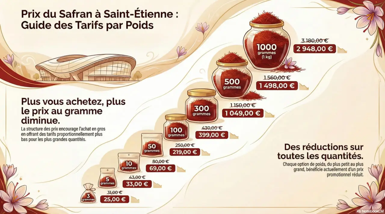 Prix du safran à Saint-Etienne